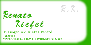 renato kiefel business card